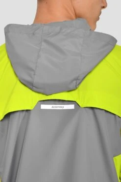 Junior Speed Windbreaker - Platinum Grey/Electric Lime 13 Junior Speed Windbreaker - Platinum Grey/Electric Lime -Montirex SPEED WINDBREAKER PLATINUM GREY ELECTRIC LIME back detail