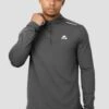 Strike 1/4 Zip - Asphalt/Cement Grey -Montirex STRIKE 1 4 ZIP ASPHALT CASTLE CLOSE FRONT