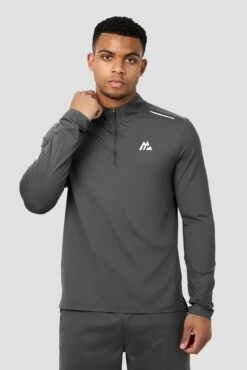 Strike 1/4 Zip - Asphalt/Cement Grey