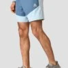 Summit Poly Short - Moonstone Marl/Steel Blue 1 Summit Poly Short - Moonstone Marl/Steel Blue -Montirex SUMMIT POLY SHORT MOONSTONE MARL STEEL BLUE close side Logo
