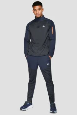 Summit Jogger - Navy Marl/Midnight Blue -Montirex SUMMITPOLYJOGGER NAVYMARL MIDNIGHTBLUE fullfront