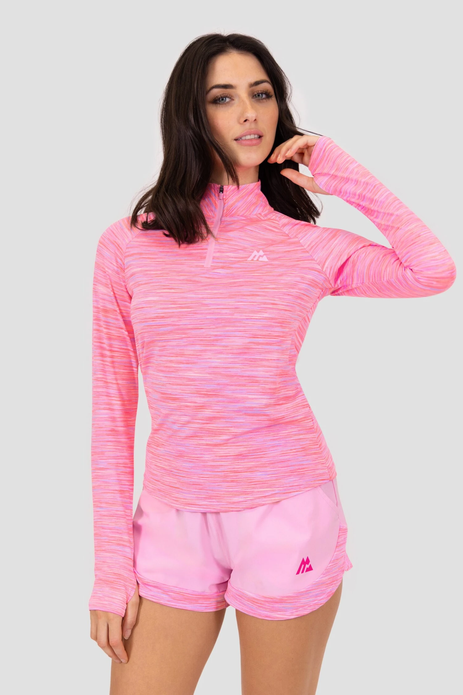Women's Trail 1/4 Zip - Pink/Lilac 3 Women's Trail 1/4 Zip - Pink/Lilac
