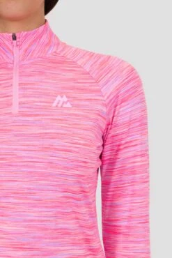 Women's Trail 1/4 Zip - Pink/Lilac 11 Women's Trail 1/4 Zip - Pink/Lilac -Montirex TRAIL 1 4 ZIP PINK 5