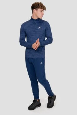 Trail 1/4 Zip - Navy Multi -Montirex TRAIL 2.0 1 4 ZIP ESTATE BLUE SET SAIL TRUE NAVY full front