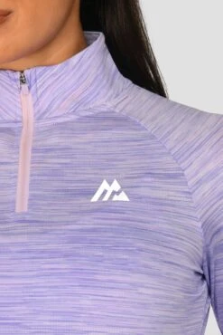 Women's Trail 2.0 1/4 Zip - Lilac Multi -Montirex TRAIL 2.0 1 4 ZIP LILAC BLOOM MAGNOLIA PEARLY HEATHER AMETHYST logo detail