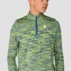 Junior Trail 2.0 1/4 Zip - Neon Blue/Lime