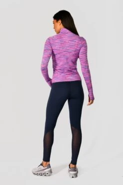 Women's Trail 2.0 1/4 Zip - Purple/Pink -Montirex TRAIL 2.0 1 4 ZIP THISTLE ROYAL PURPLE VIVID VIOLET NEON PINK FULLBACK