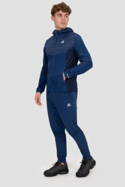 Trail Panel Running Pant - Navy Multi -Montirex TRAIL 2.0 PANT ESTATE BLUE SET SAIL TRUE NAVY full front