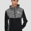 Trail Windbreaker - Black/Grey/White -Montirex TRAIL 3.0 WINDBREAKER BLACK BEAUTY ASPHALT MONUMENT CASTLEROCK Close Front