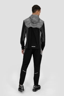 Trail Windbreaker - Black/Grey/White -Montirex TRAIL 3.0 WINDBREAKER BLACK BEAUTY ASPHALT MONUMENT CASTLEROCK Full Back