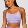 Trail Icon Bra Top - Lilac Multi -Montirex TRAIL ICON BRA TOP LILAC BLOOM MAGNOLIA PEARLY HEATHER AMETHYST close front