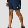 Trail Panel 2.0 Short - Navy/Turquoise -Montirex TRAIL PANEL 2.0 SHORT MIDNIGHT BLUE AERO BLUE DEEP SEA side logo