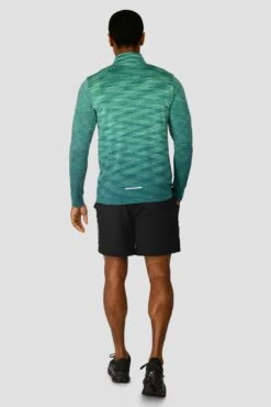 Trail Seamless 1/4 Zip - Mountain Meadow/Deep Sea -Montirex TRAIL SEAMLESS 1 4 ZIP MOUNTAIN MEADOW DEEP SEA back