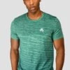 Trail Seamless T-Shirt - Mountain Meadow/Deep Sea 1 Trail Seamless T-Shirt - Mountain Meadow/Deep Sea -Montirex TRAIL SEAMLESS T SHIRT MOUNTAIN MEADOW DEEP SEA close front
