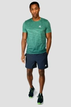 Trail Seamless T-Shirt - Mountain Meadow/Deep Sea -Montirex TRAIL SEAMLESS T SHIRT MOUNTAIN MEADOW DEEP SEA front