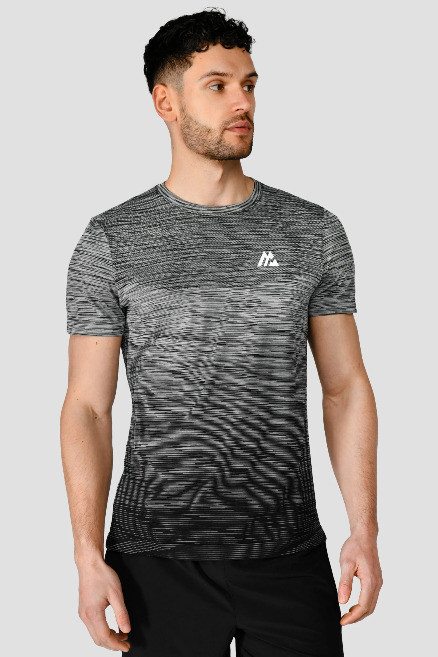 Trail Seamless T-Shirt - Black/Grey Multi 3 Trail Seamless T-Shirt - Black/Grey Multi