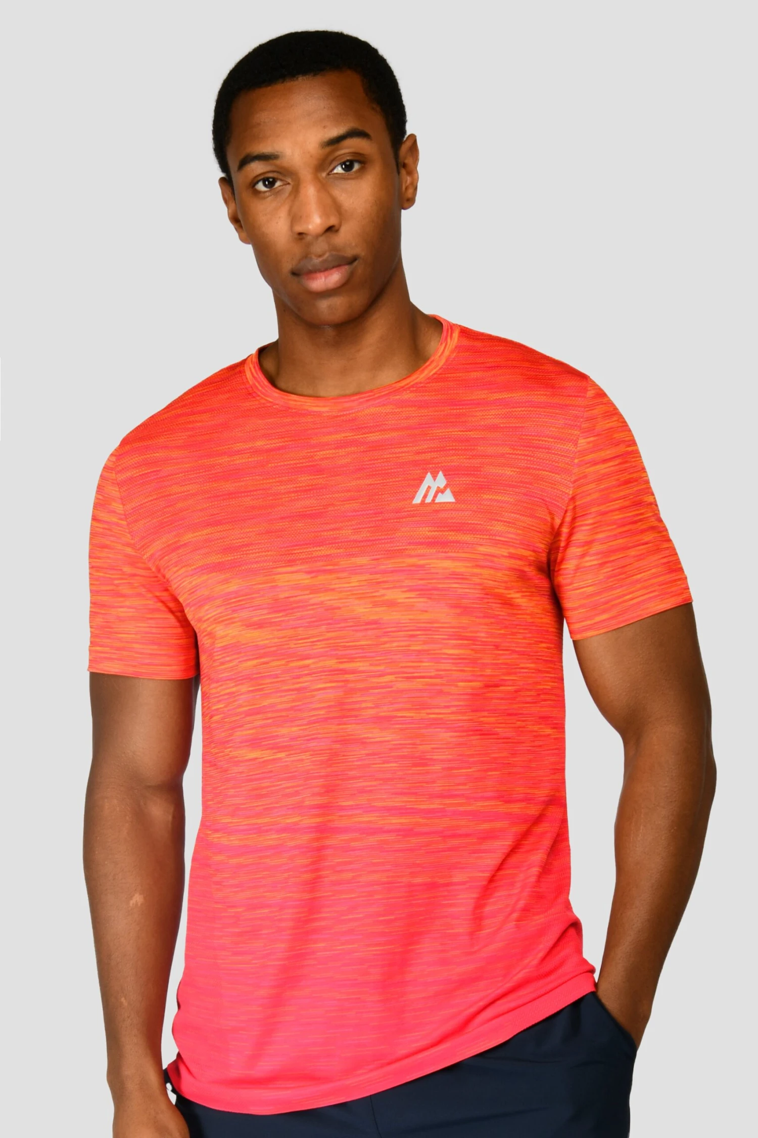 Trail Seamless T-Shirt - Fiery Orange/Hot Pink/Hibiscus 3 Trail Seamless T-Shirt - Fiery Orange/Hot Pink/Hibiscus
