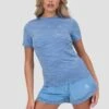 Women's Trail T-Shirt - Blue/Multi -Montirex TRAIL T SHIRT AZURE BLUE 3