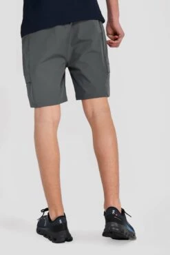 Junior Utility Cargo Short - Cement Grey -Montirex UTILITY CARGO SHORT CASTLEROCK back