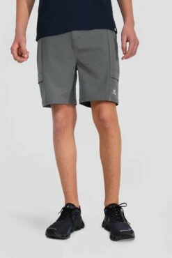 Junior Utility Cargo Short - Cement Grey -Montirex UTILITY CARGO SHORT CASTLEROCK front