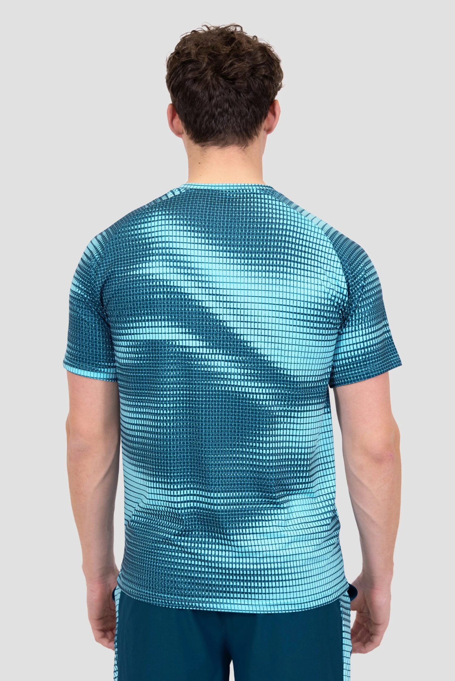 Peak Print T-Shirt - Abyssal/Neon Sky 4 Peak Print T-Shirt - Abyssal/Neon Sky - Image 2