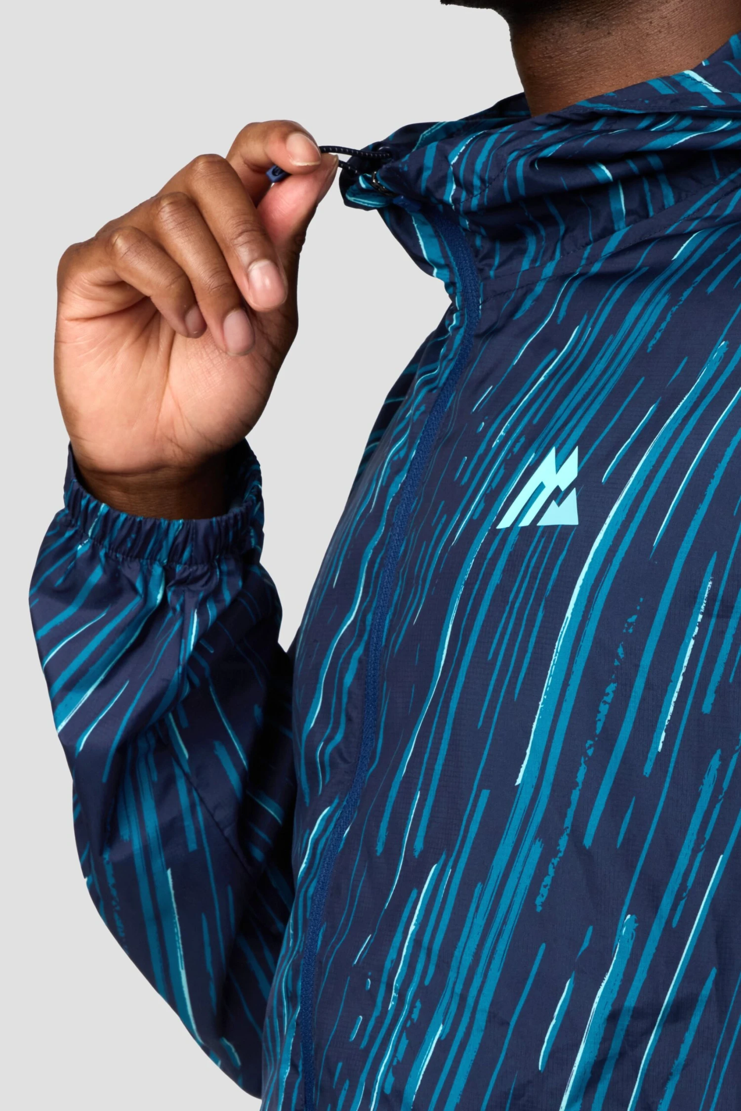 Vigour Print Windbreaker - Midnight Blue/Atlantic 9 Vigour Print Windbreaker - Midnight Blue/Atlantic - Image 7