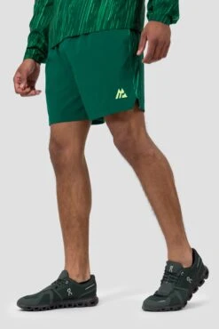 Vigour Print Short - Sherwood/Neon Green