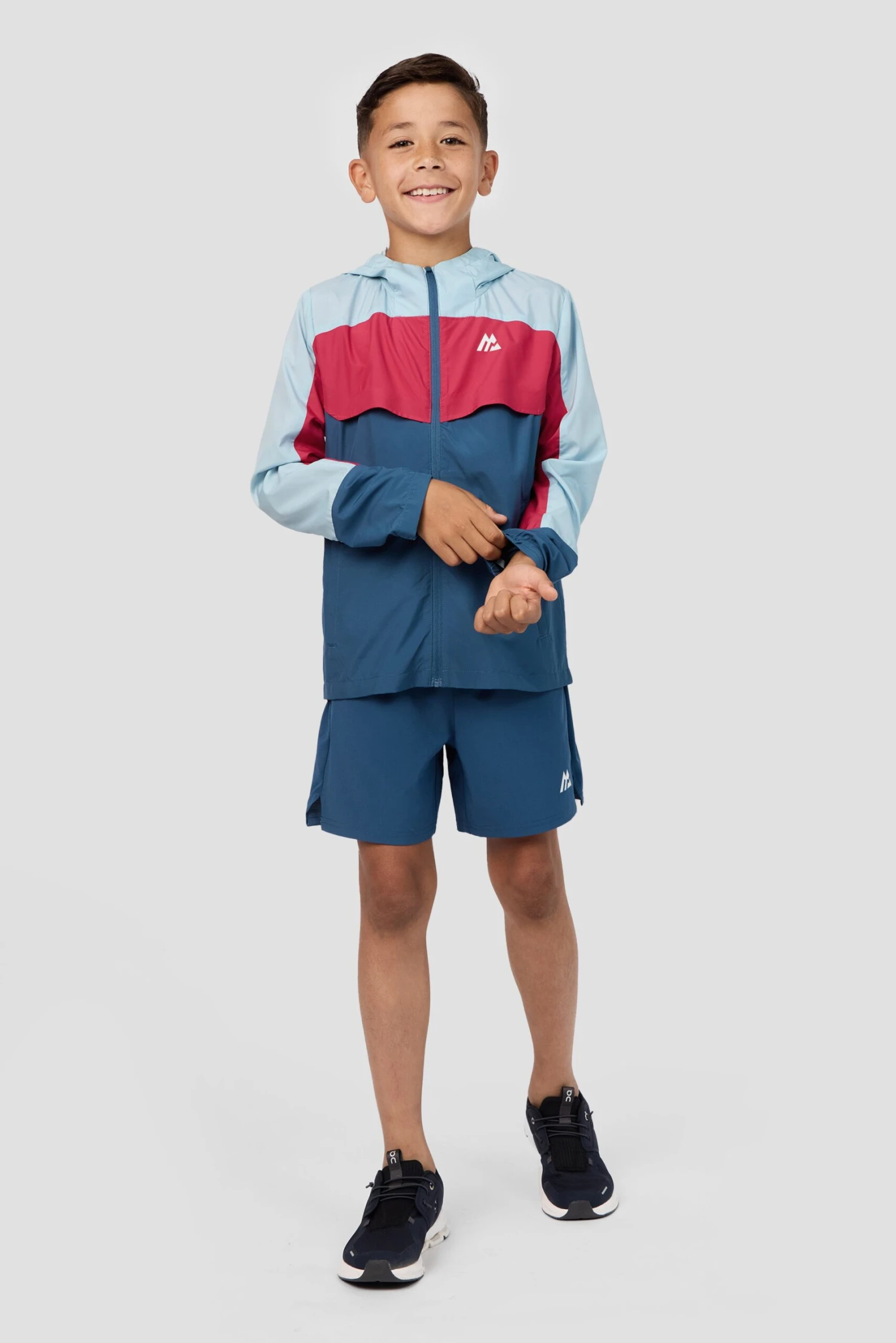 Boys Delta Windbreaker - Dawn/Pomegranate/Naval 5 Boys Delta Windbreaker - Dawn/Pomegranate/Naval - Image 3