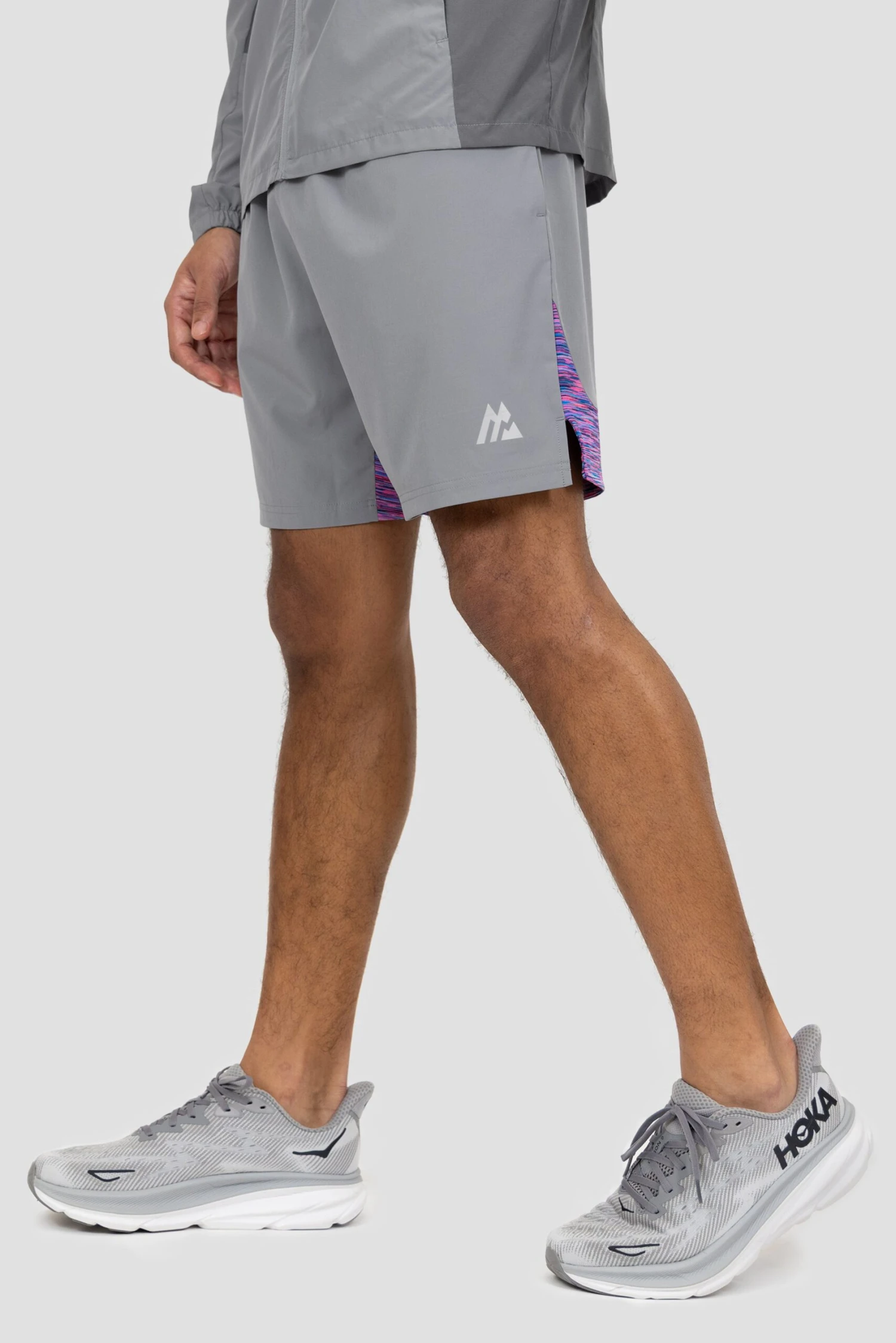 Trail Panel Short - Grey/Pink/Blue 3 Trail Panel Short - Grey/Pink/Blue
