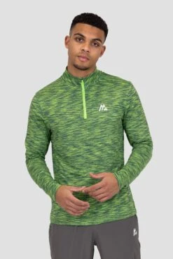 Trail 1/4 Zip - Green/Black