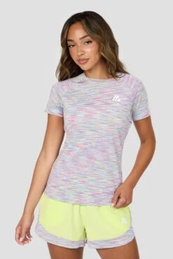 Women's Trail T-Shirt - Yellow/Pink/Blue