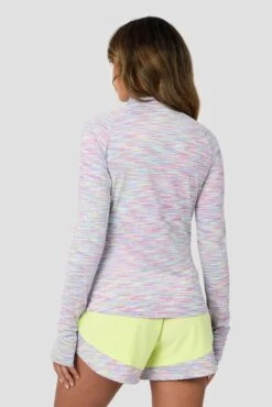 Women's Trail 1/4 Zip - Green/Pink/Multi -Montirex ipxx74Vo0SRr6qCb6 k7gQC4HC2S5VytMNvVro9TMUA