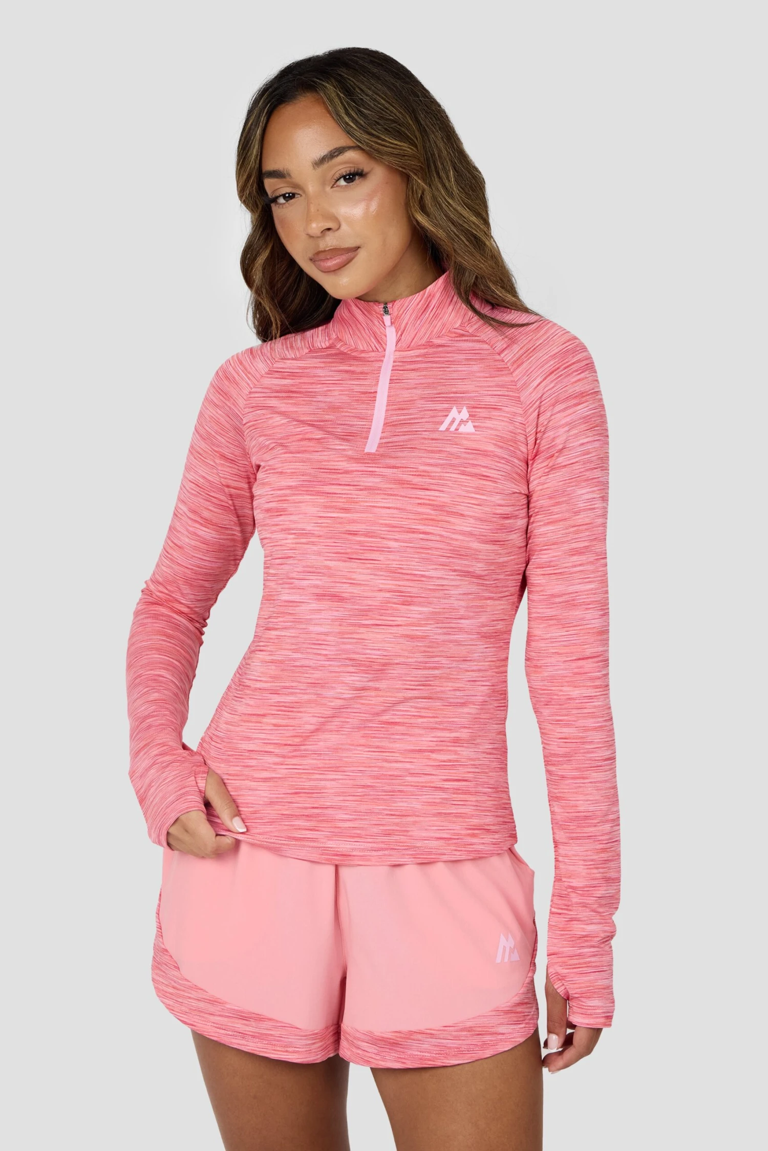 Women's Trail 1/4 Zip - Pink/Orange Multi 3 Women's Trail 1/4 Zip - Pink/Orange Multi