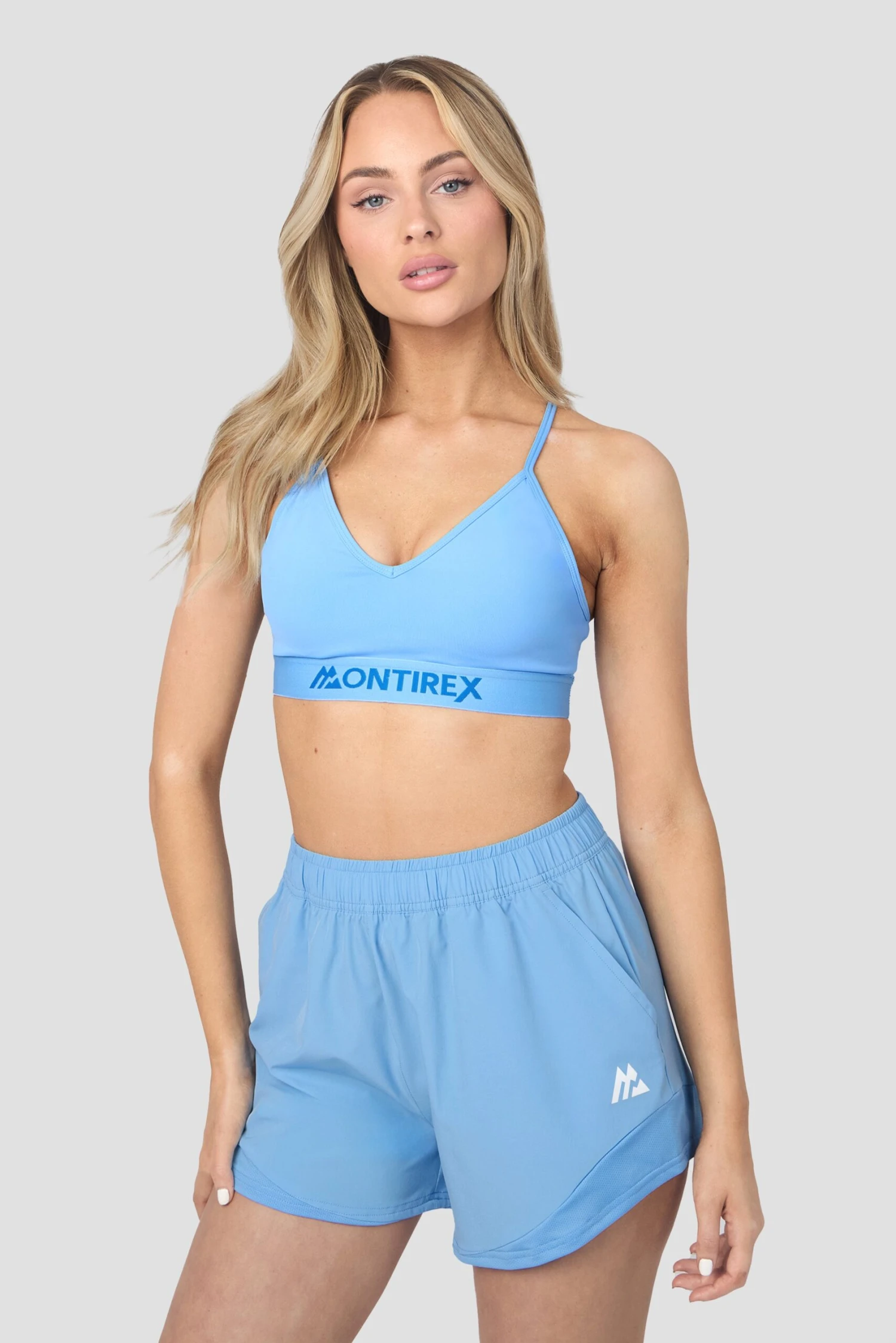 Icon Strappy 2.0 Bra - Powder Blue 3 Icon Strappy 2.0 Bra - Powder Blue