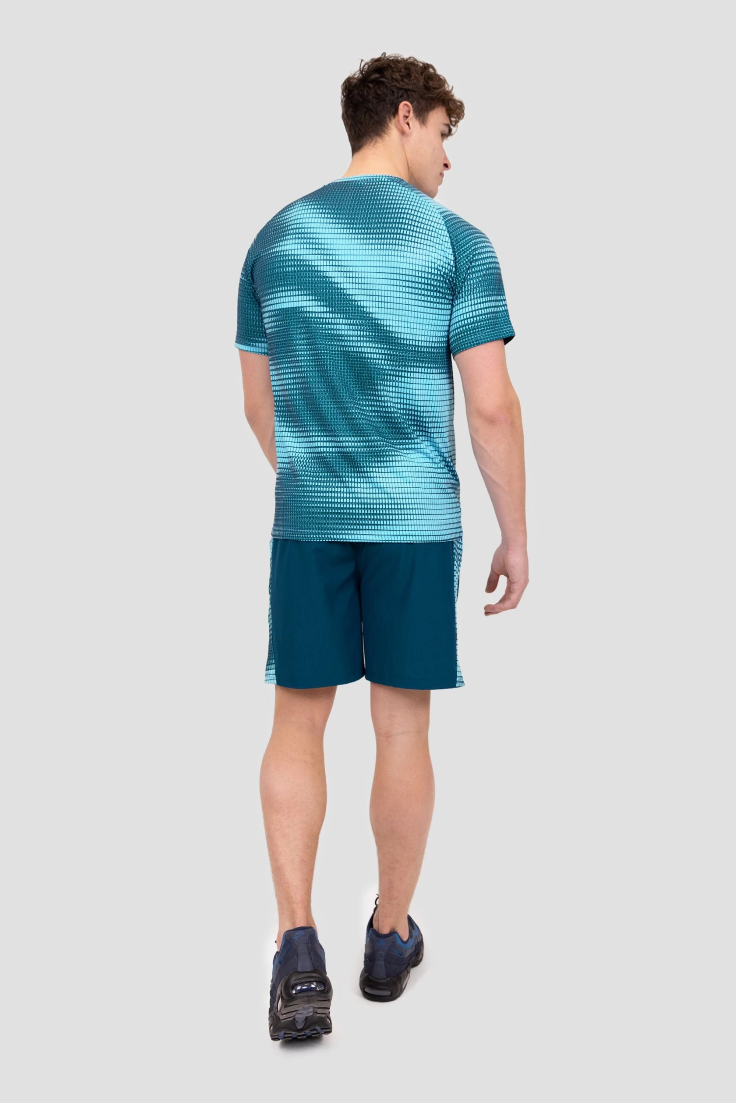 Peak Print T-Shirt - Abyssal/Neon Sky 6 Peak Print T-Shirt - Abyssal/Neon Sky - Image 4