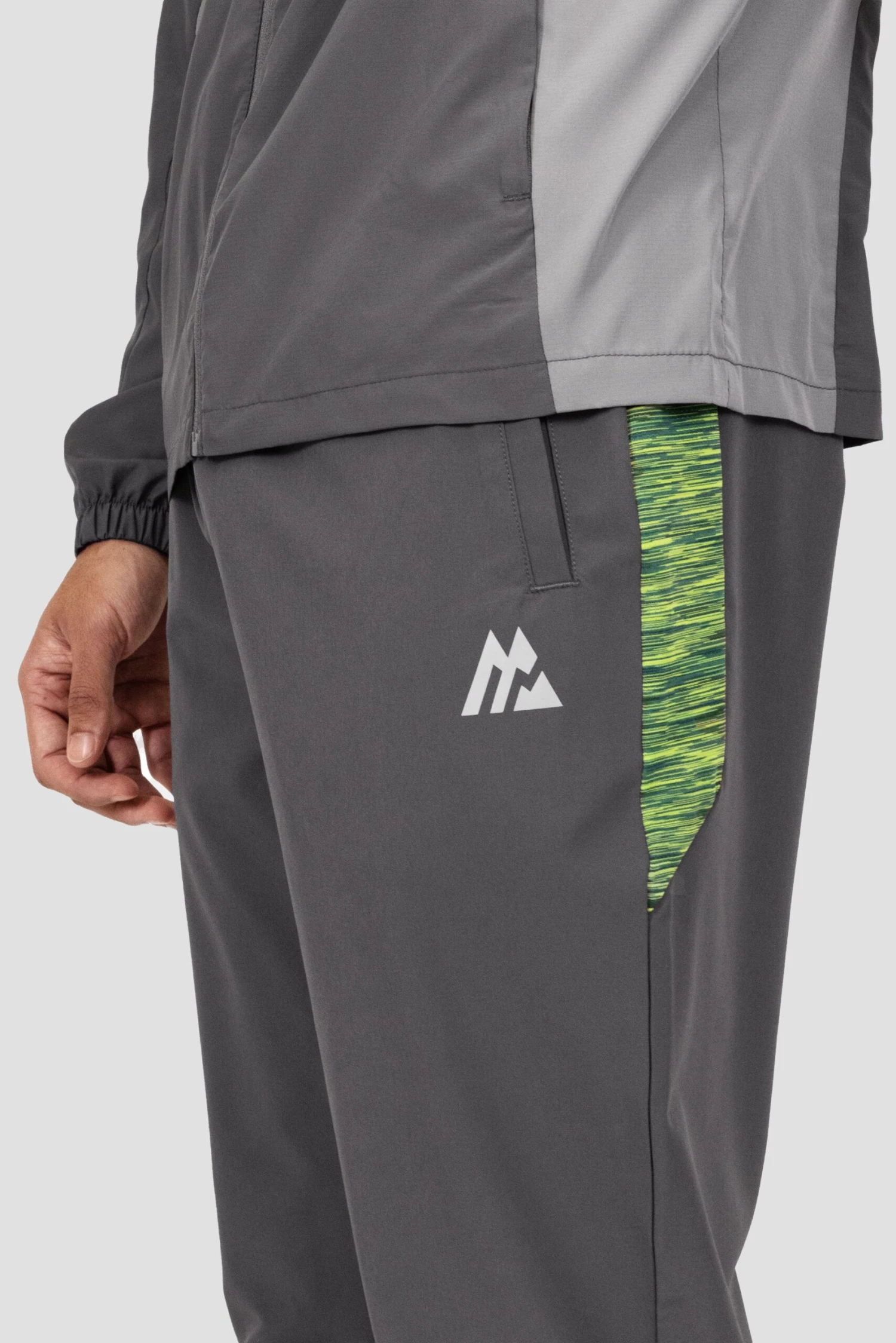 Trail Panel Running Pant - Grey/Green/Black 9 Trail Panel Running Pant - Grey/Green/Black - Image 7