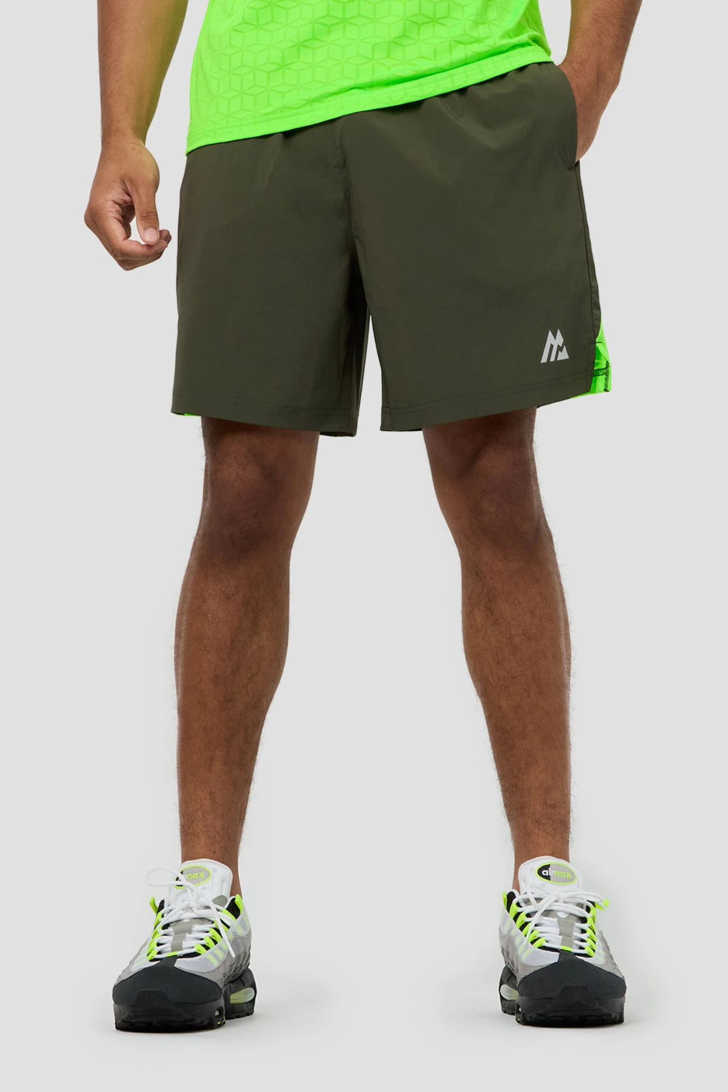 Cube Short - Elm/Neon Green 5 Cube Short - Elm/Neon Green - Image 3