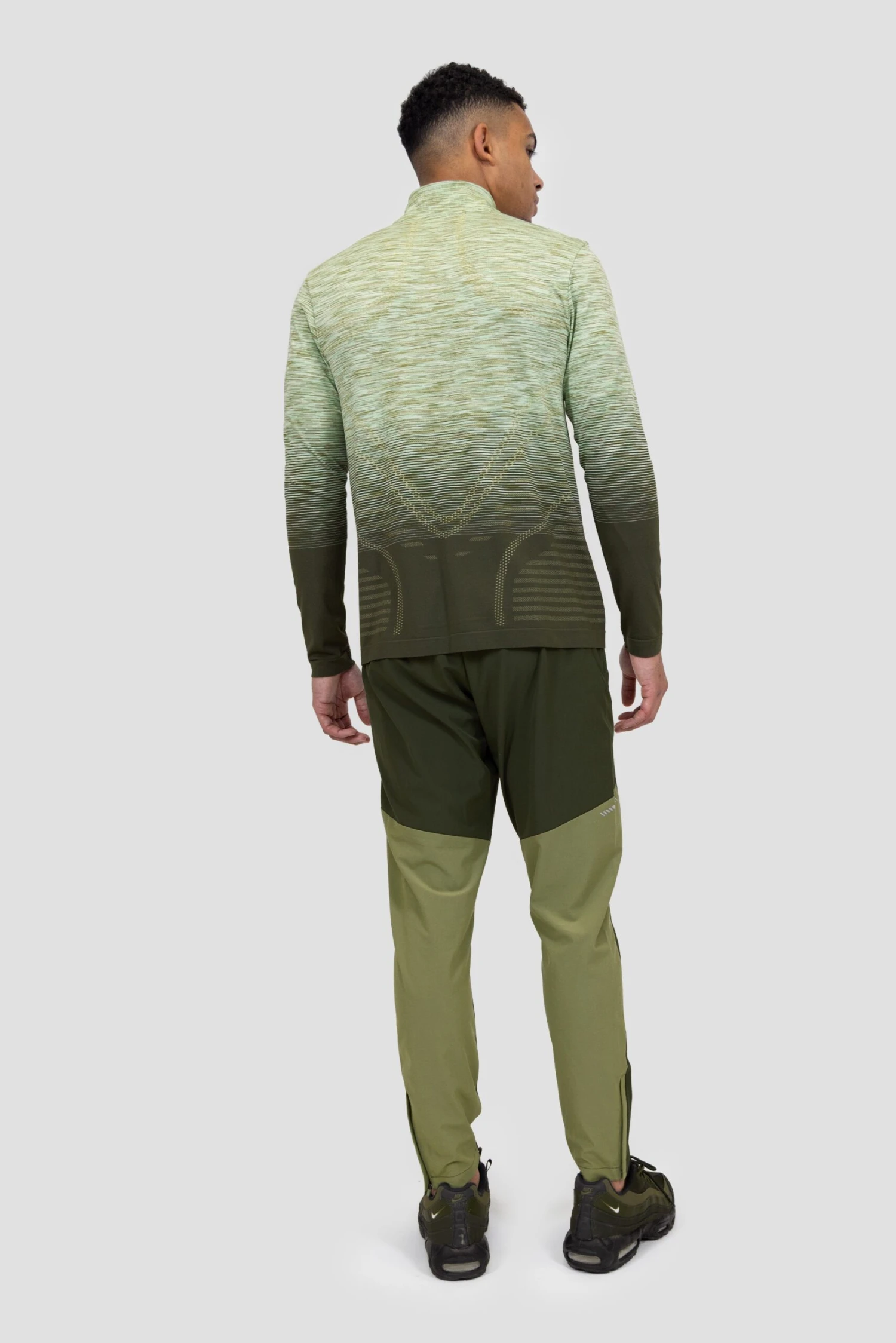 Vector Seamless 1/4 Zip - Sage/Khaki 6 Vector Seamless 1/4 Zip - Sage/Khaki - Image 4