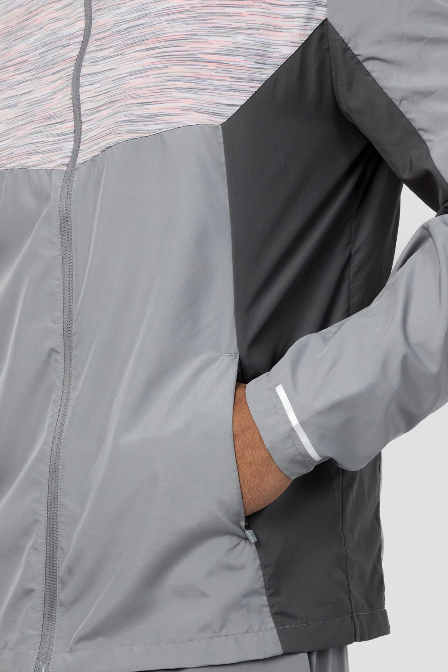Trail Windbreaker - Grey/Pink/White 8 Trail Windbreaker - Grey/Pink/White - Image 6